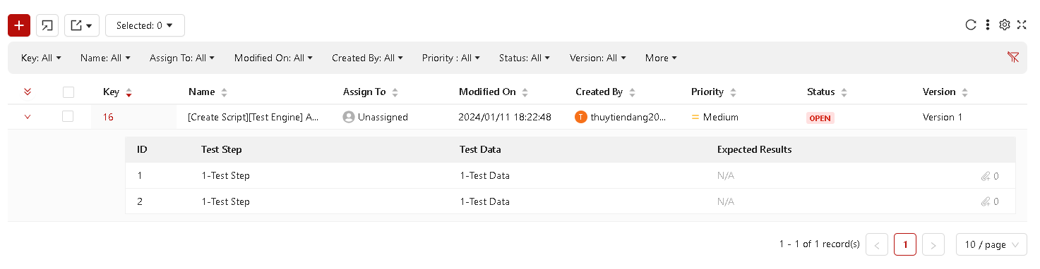 Test Ticket